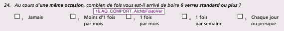 S- Question AlcNbFois6Ver_Comport